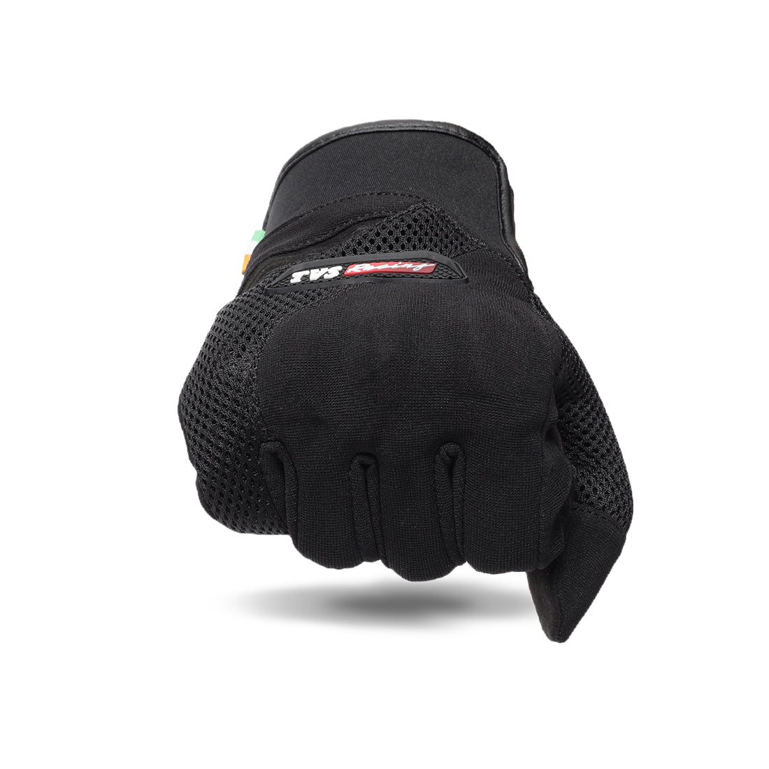 TVS Racing Beast Riding Gloves | All-Weather Riding Protection | Corduroy Top | PVC Knuckle Guard | Touchscreen Ready | Breathable Airmesh | Anti-Fatigue Padded Palm | Men’s Motorcycle Gloves