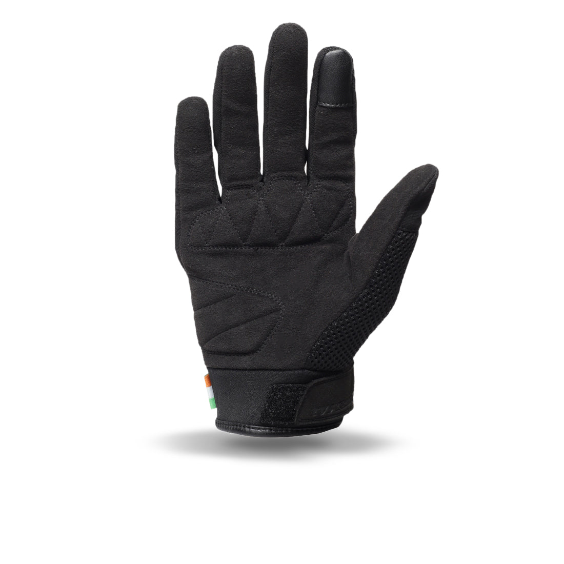 TVS Racing Beast Riding Gloves | All-Weather Riding Protection | Corduroy Top | PVC Knuckle Guard | Touchscreen Ready | Breathable Airmesh | Anti-Fatigue Padded Palm | Men’s Motorcycle Gloves