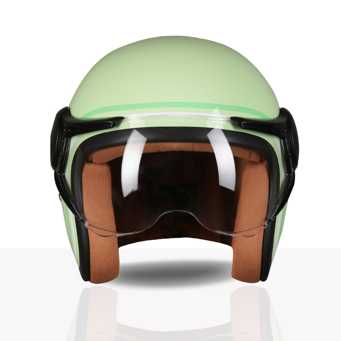 TVS MissFit Helmet for Women | Lightweight Ladies Helmet for Scooty | Stylish Girls Helmet with Extreme Comfort Fit | Women Helmet with Clear Visor | DOT & ISI Certified Helmet for Woman