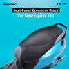 TVS Seat Cover Black Grey Eco for New Jupiter 110 and TVS Floor Mat for New Jupiter 110, Black and Blue