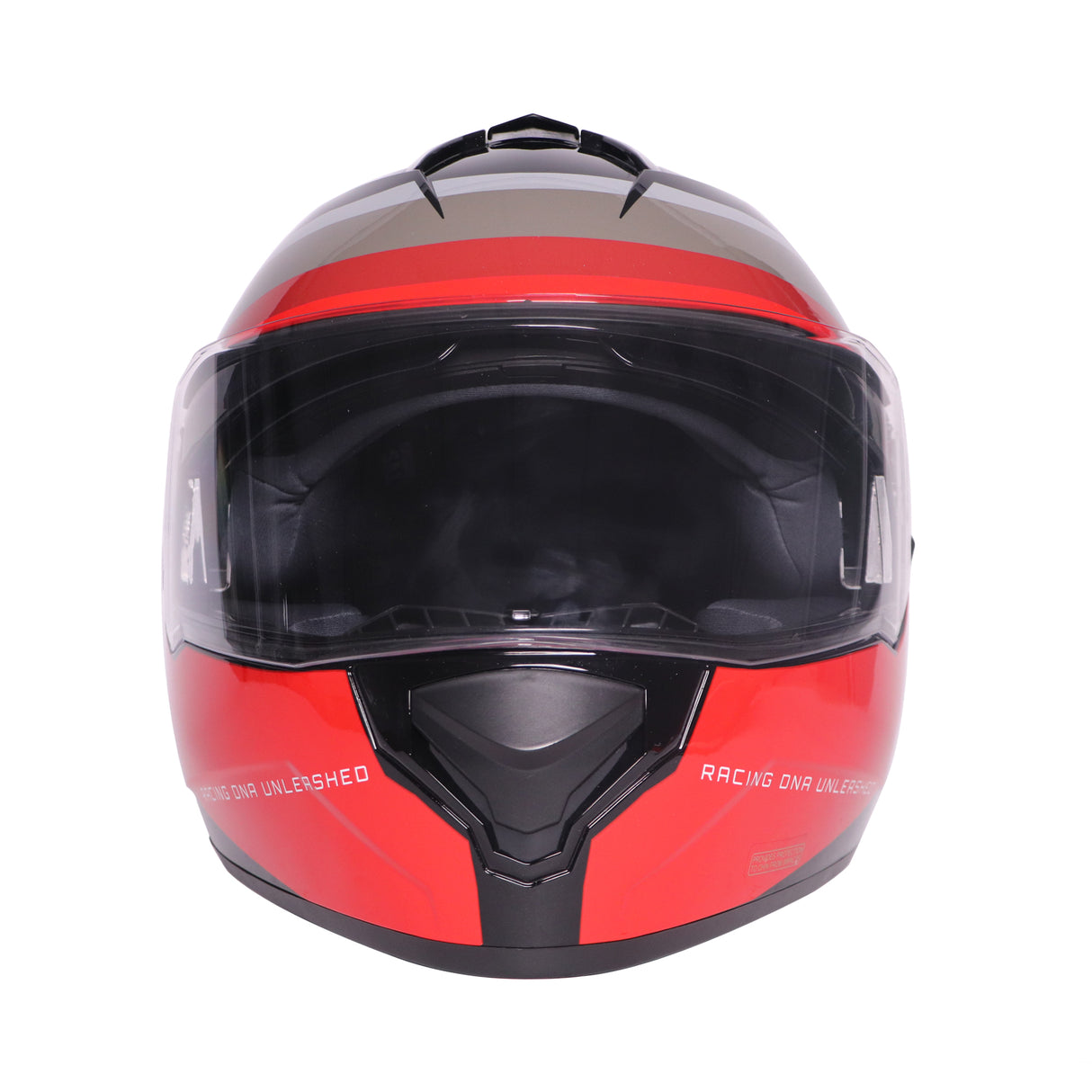 TVS Racing Phantom Series Full Face Dual Visor Helmet for Men | Premium Bike Helmets with ABS Shell, UV Paint | Quick Release System | Aerodynamic Design | DOT & ISI Certified (Black V2)