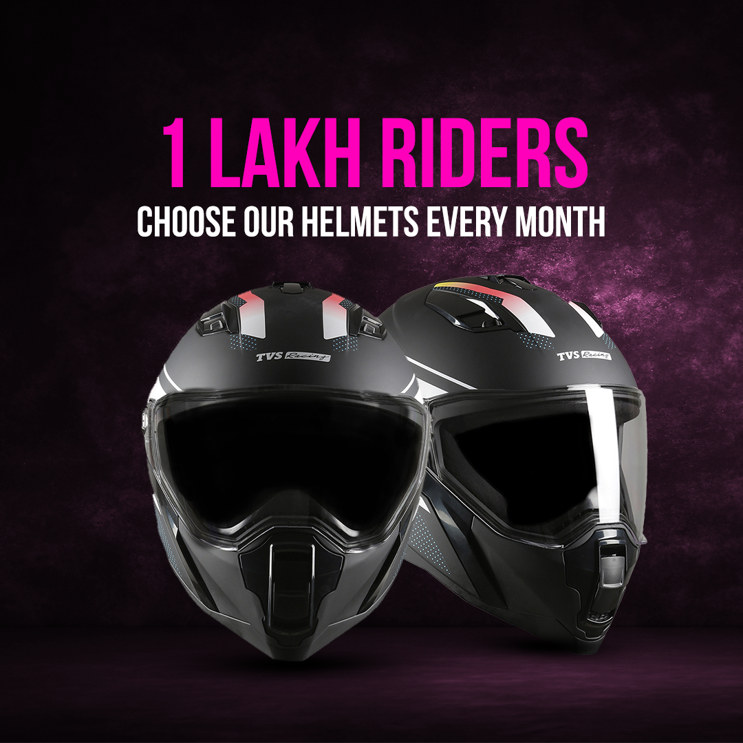 TVS Racing Anti Matter Full Face Helmet for Bike & Motorcycle Riders-DOT & ISI Certified-Lightweight ABS Shell, UV Resistant-Ventilated Comfort Liner, Quick-Release Visor & Chin Strap