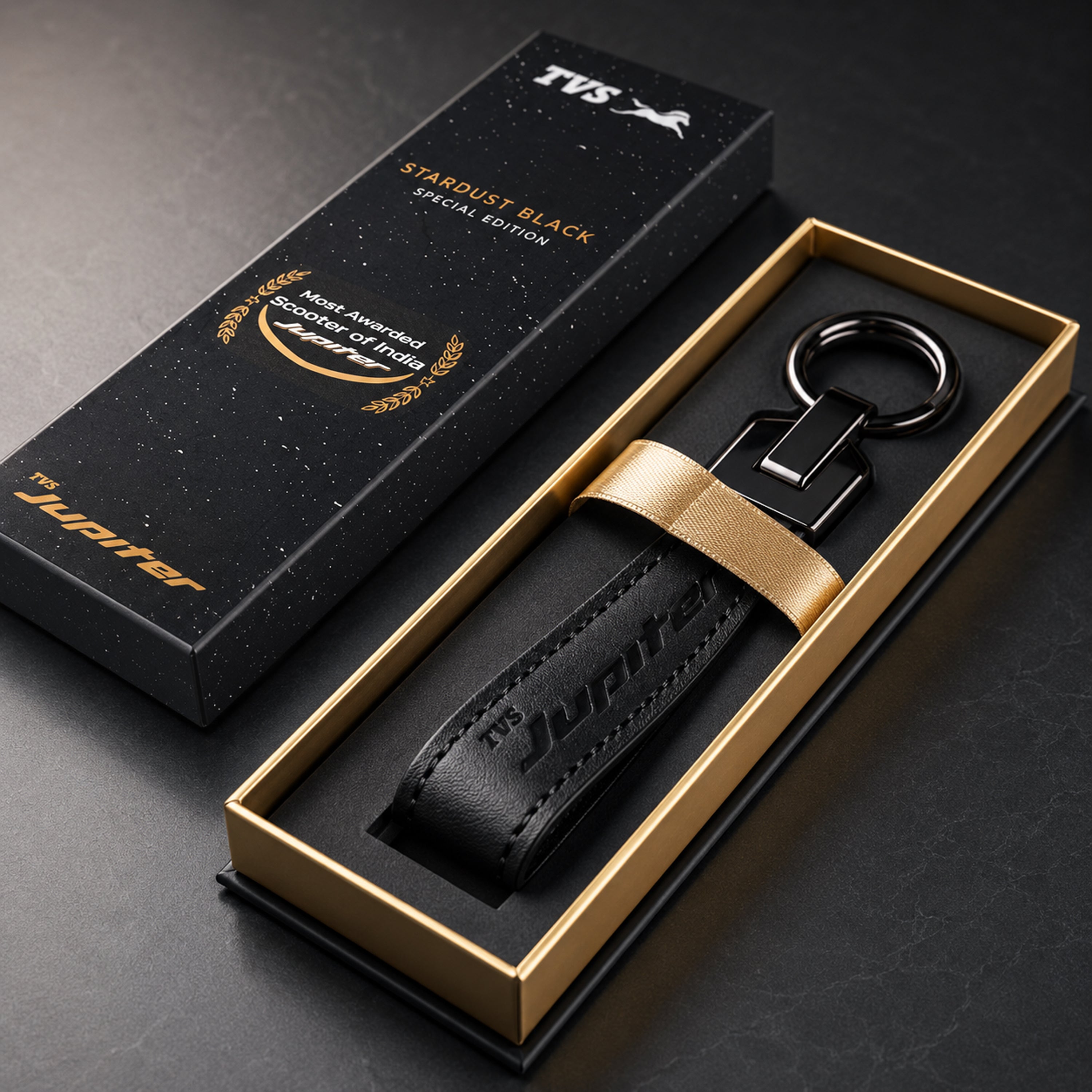 TVS Jupiter Keychain Special Edition - Stardust Black