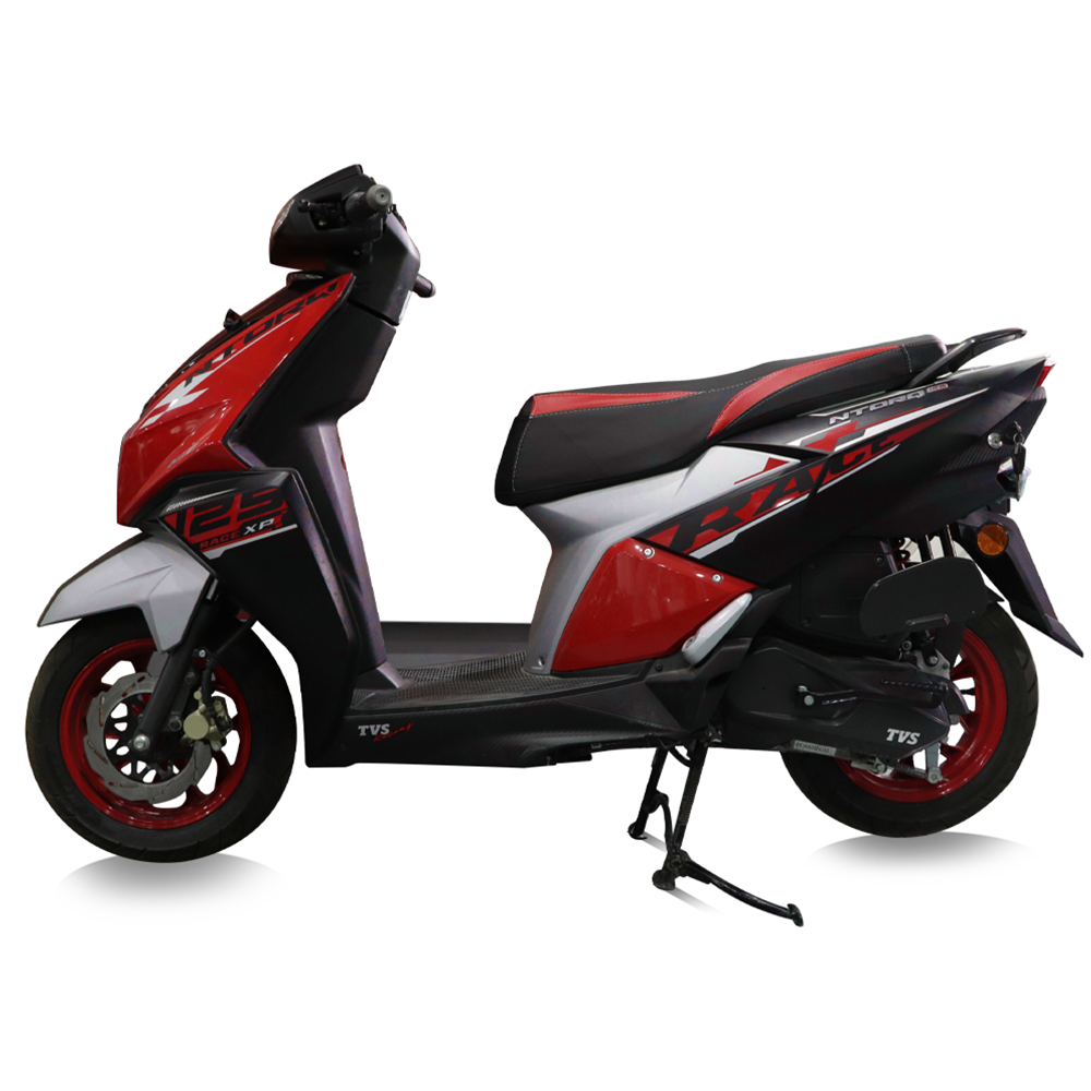 TVS Ntorq Seat Cover Black with Red - Ultimate Protection and Comfort for Your Ride - TVS Motor Company