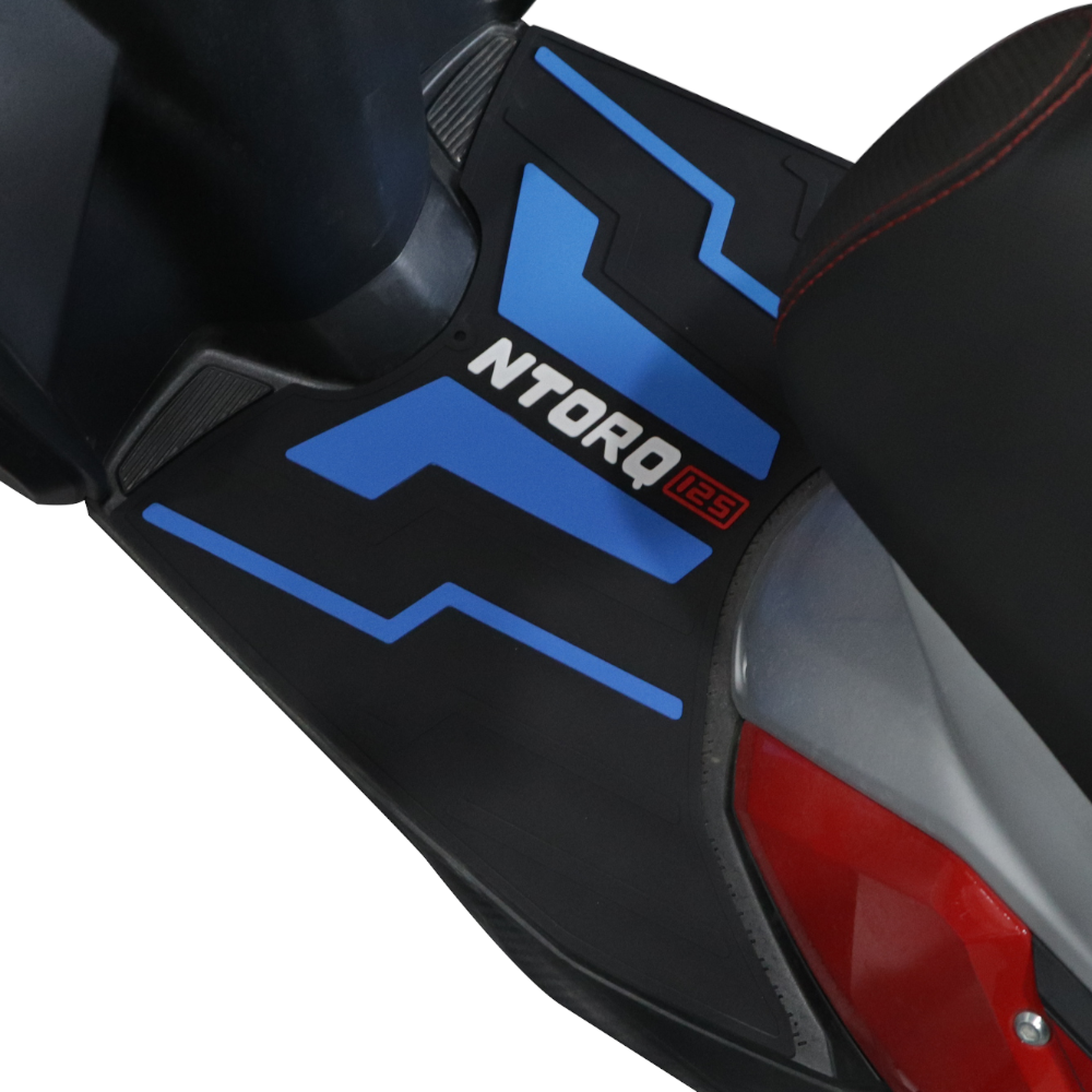 TVS Ntorq Floor Mat (Color: Blue) - Durable, Non-Slip and Custom Fit Protection for Your Ride - TVS Motor Company