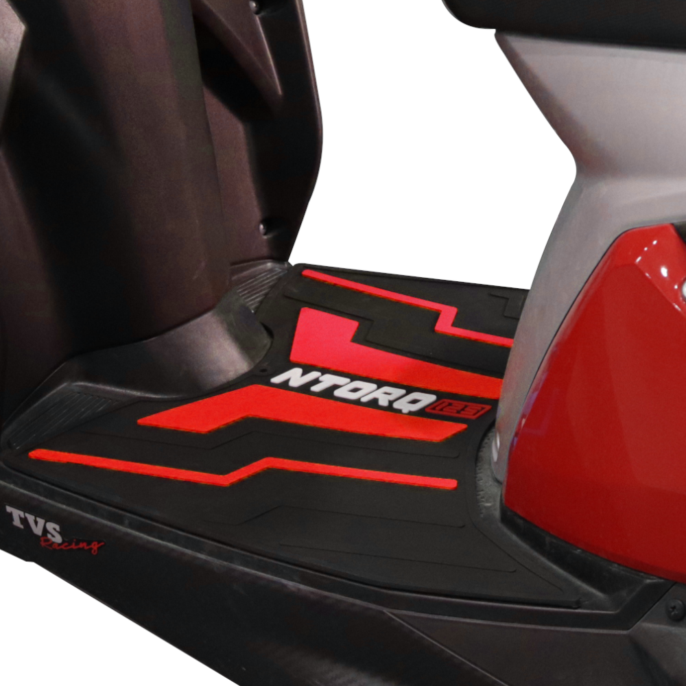 TVS Ntorq Floor Mat (Color: Red) - Non-Slip and Custom Fit Protection for Your Ride - TVS Motor Company