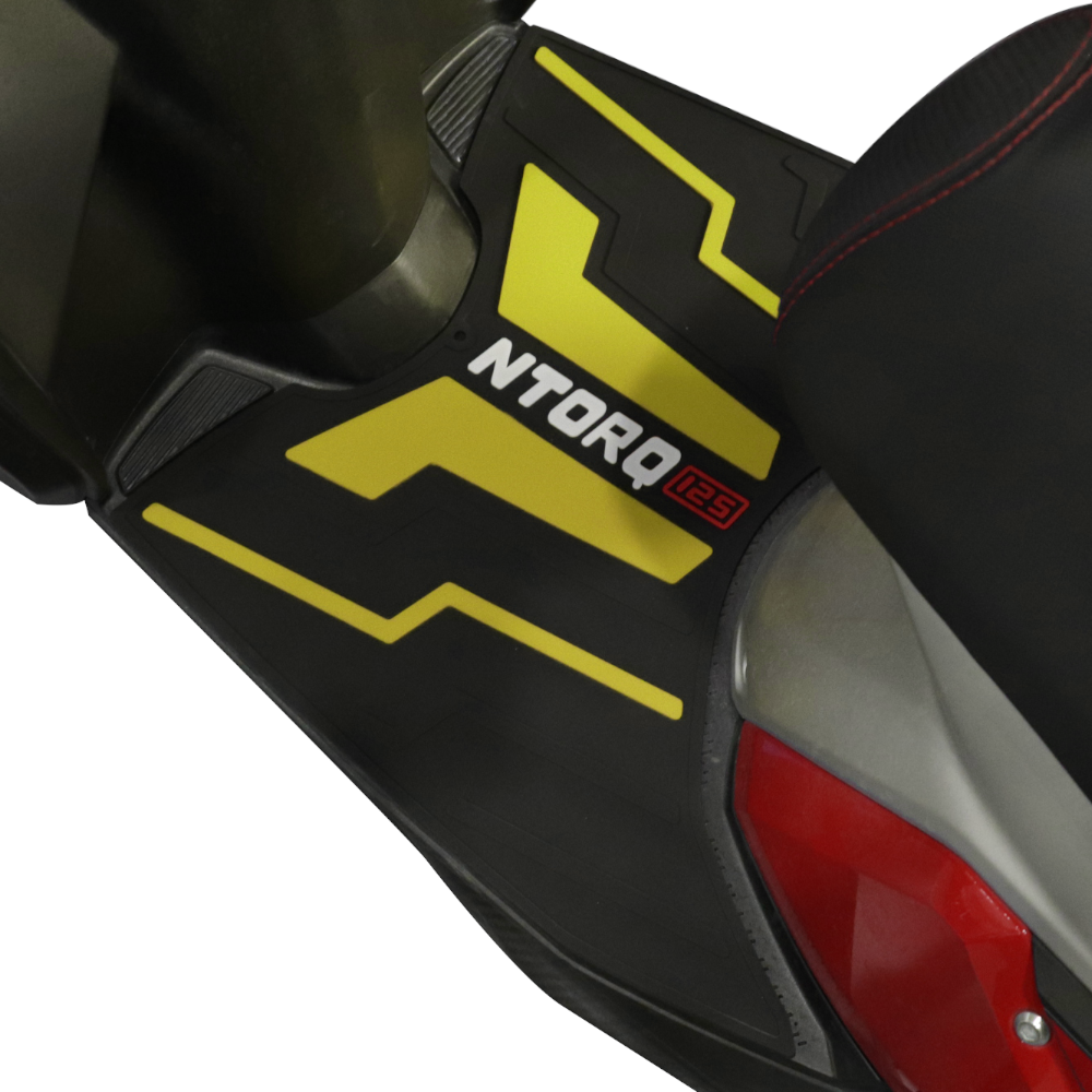 TVS Ntorq Floor Mat (Color: Yellow) - Non-Slip and Custom Fit Protection for Your Ride - TVS Motor Company