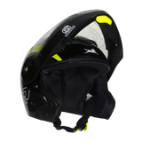 TVS Ntorq Flip-up Helmet, Color: Neon & Black - ISI Certified