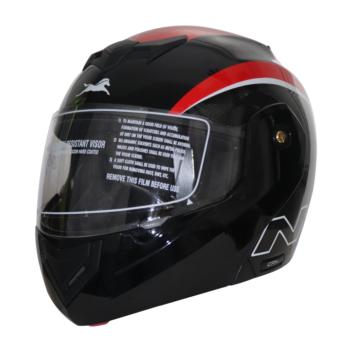 TVS Ntorq Edition Flip Up Helmet (Black Red)