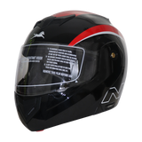 TVS Ntorq Edition Flip Up Helmet (Black Red)