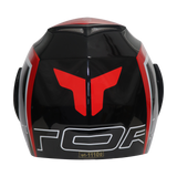 TVS Ntorq Edition Flip Up Helmet (Black Red)