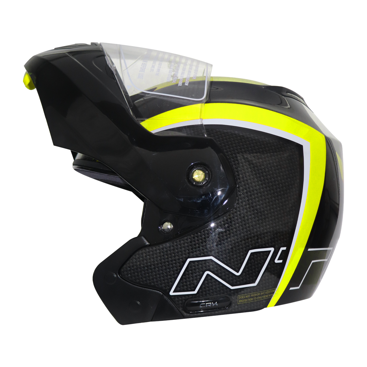 TVS Ntorq Flip-up Helmet, Color: Neon & Black - ISI Certified