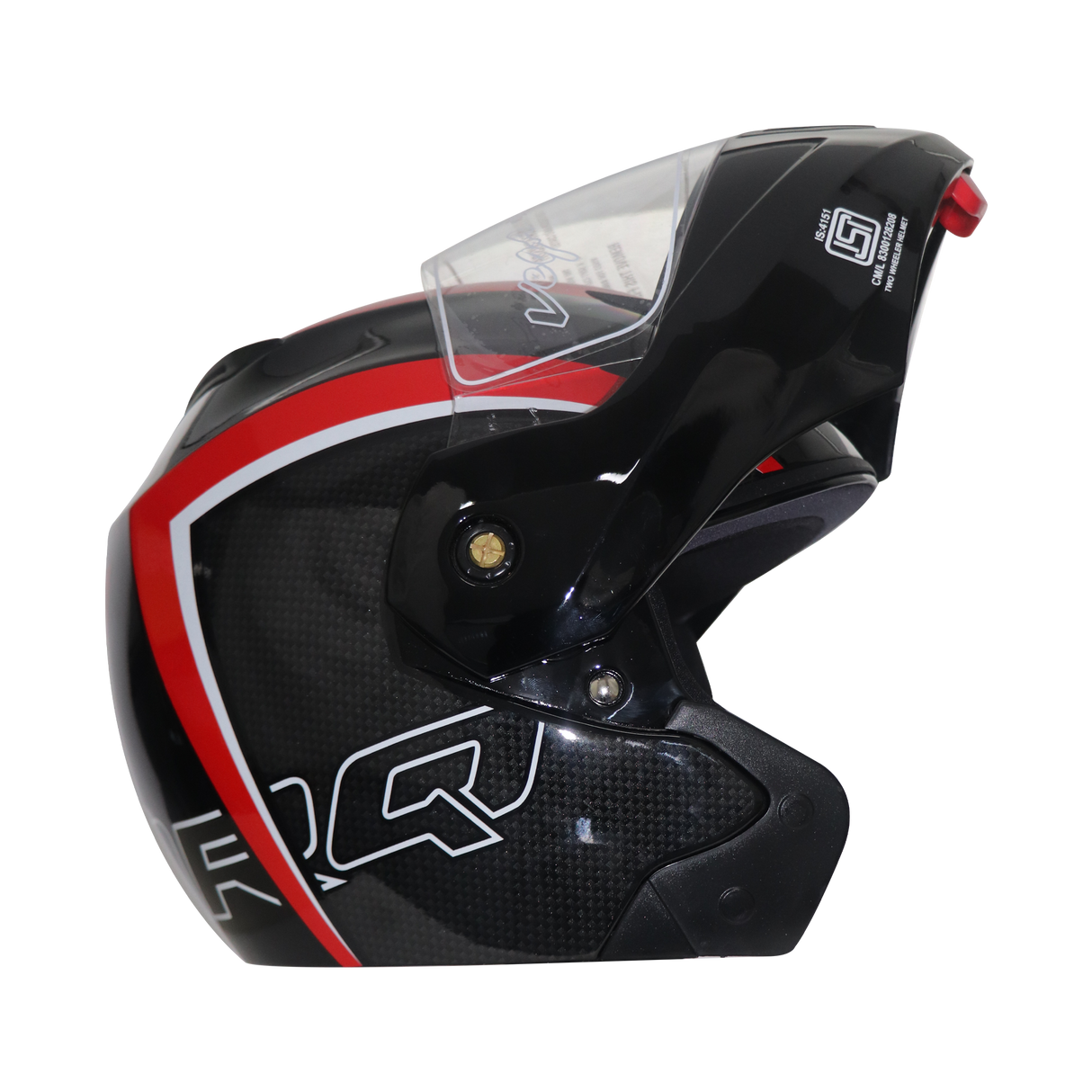 TVS Ntorq Edition Flip Up Helmet (Black Red)