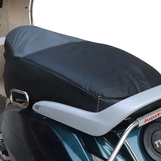 TVS Seat Cover Com - Jupiter | Premium Foam Seat Cover for Enhanced Comfort and Durability – Universal Fit for Motorcycles and Scooters, Providing Superior Cushioning and Support - TVS Motor Company