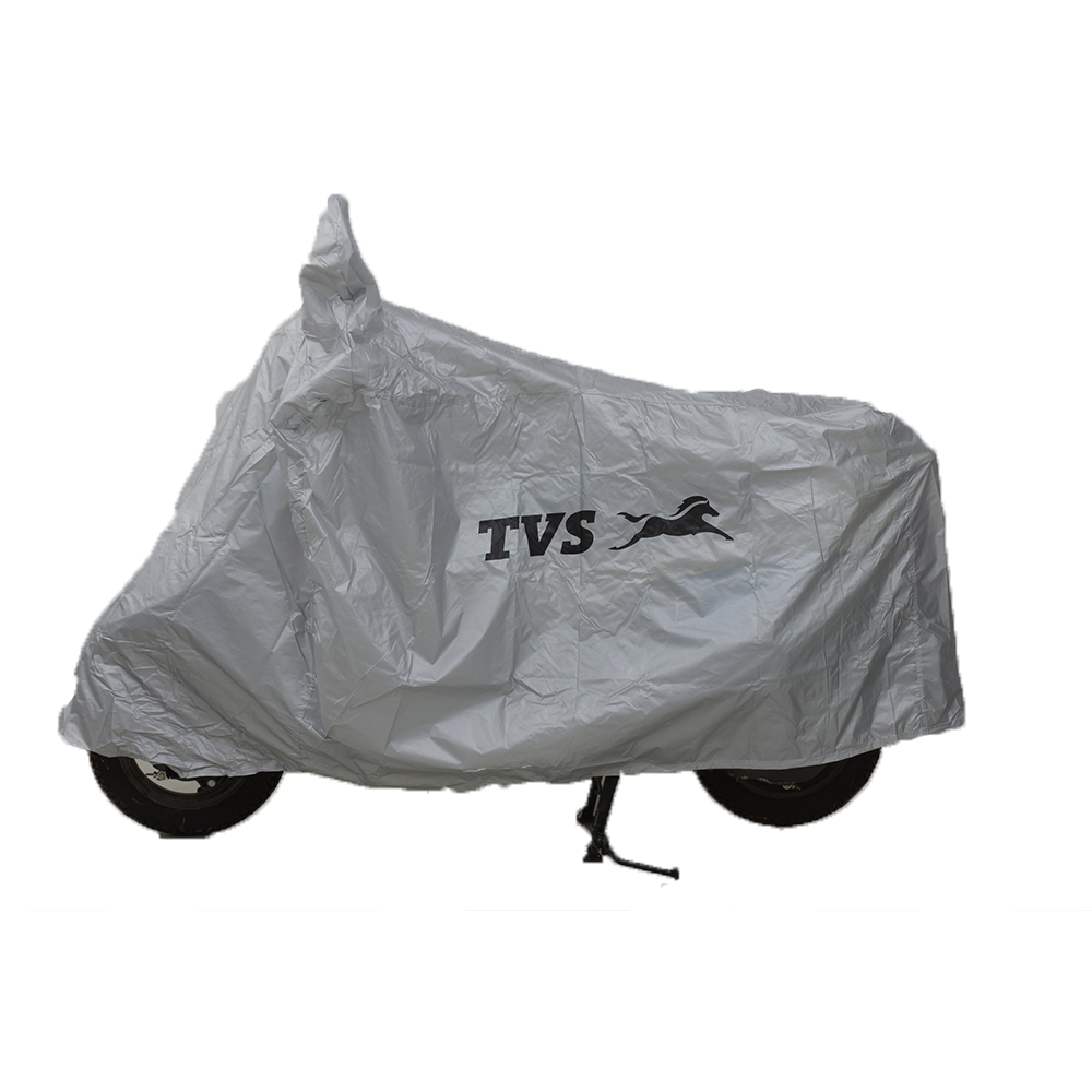 TVS Black Helmet Lock and TVS Vehicle Cover