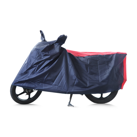 TVS Vehicle Cover Red with Blue | All-Weather Protection, Perfect Fit, and Ultimate Shield for Your Ride - TVS Motor Company