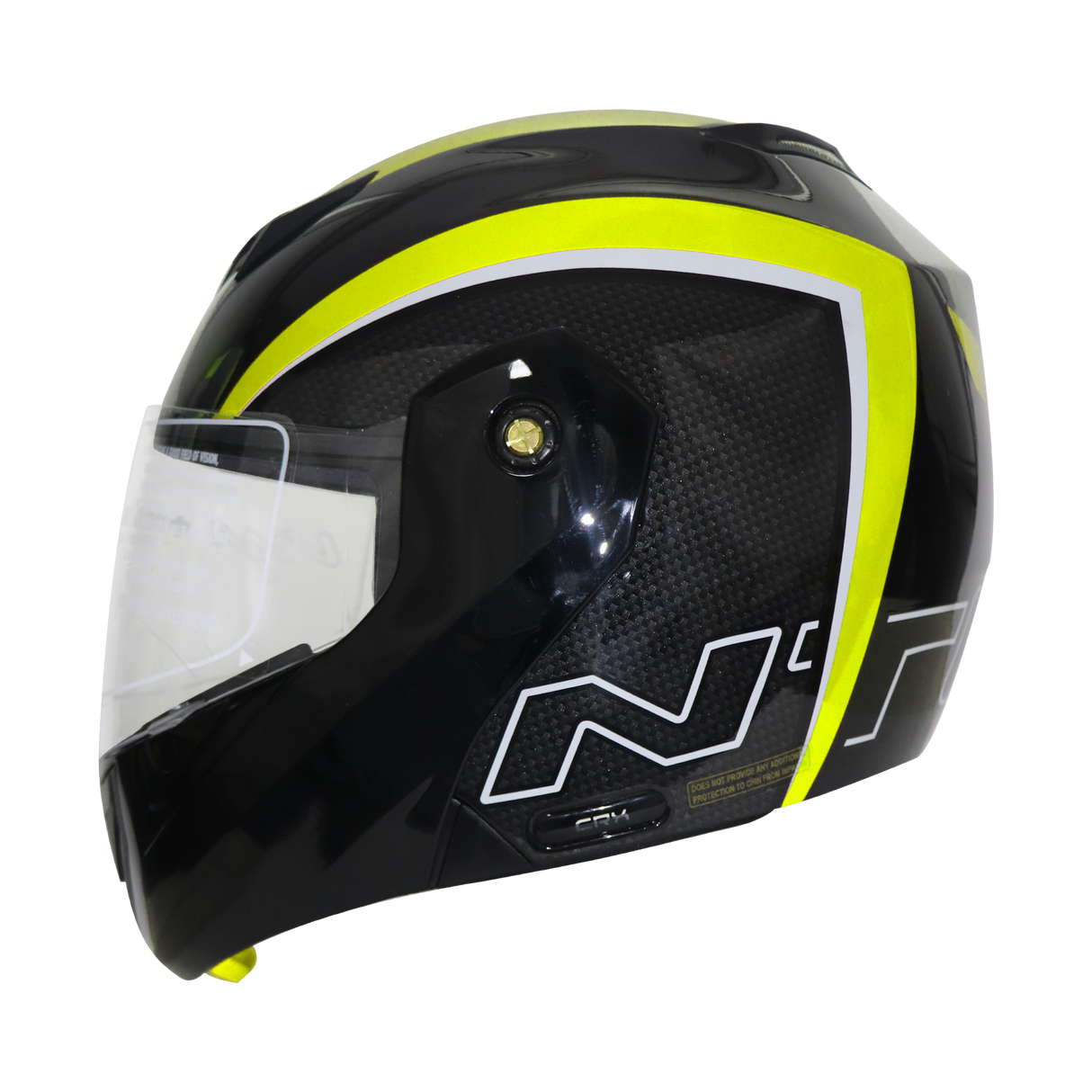 TVS Ntorq Flip-up Helmet, Color: Neon & Black - ISI Certified