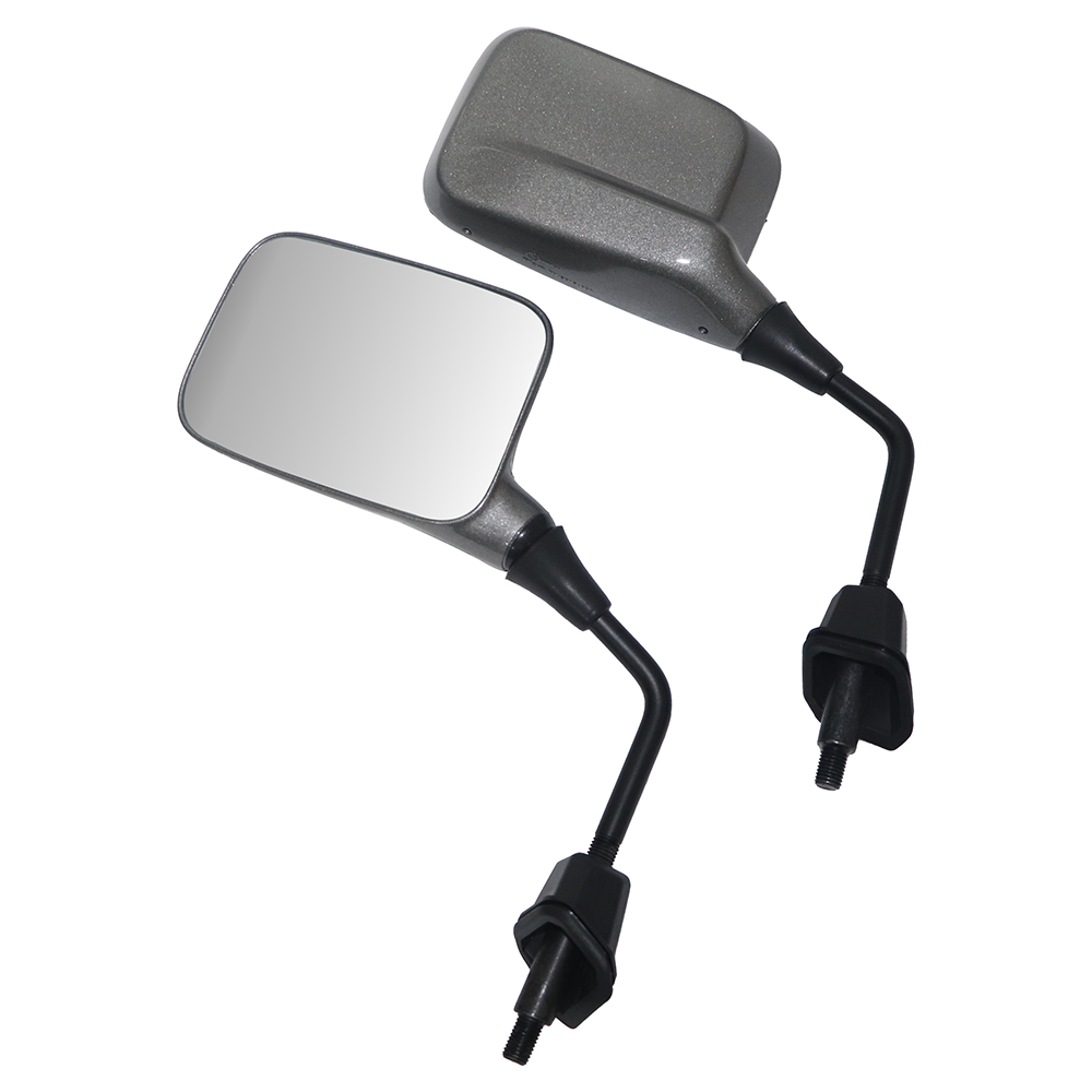 Titanium Grey Glossy - IQUBE Coloured mirror - TVS Motor Company