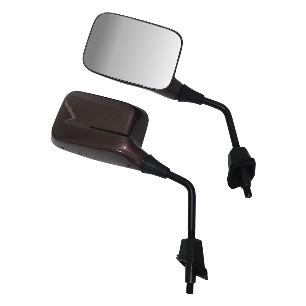 TVS IQUBE Color Mirror (Set of 2) - Copper Bronze Glossy - Durable, Adjustable, and Easy to Install with Clear Wide-Angle Vision and Sleek Design - TVS Motor Company