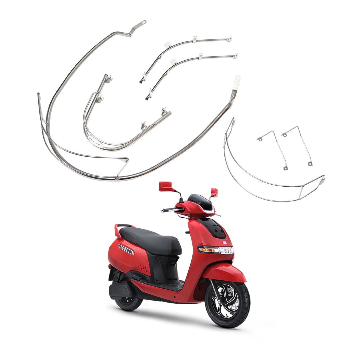 TVS iQube Scooter Guard Kit - Electric Safety Shield