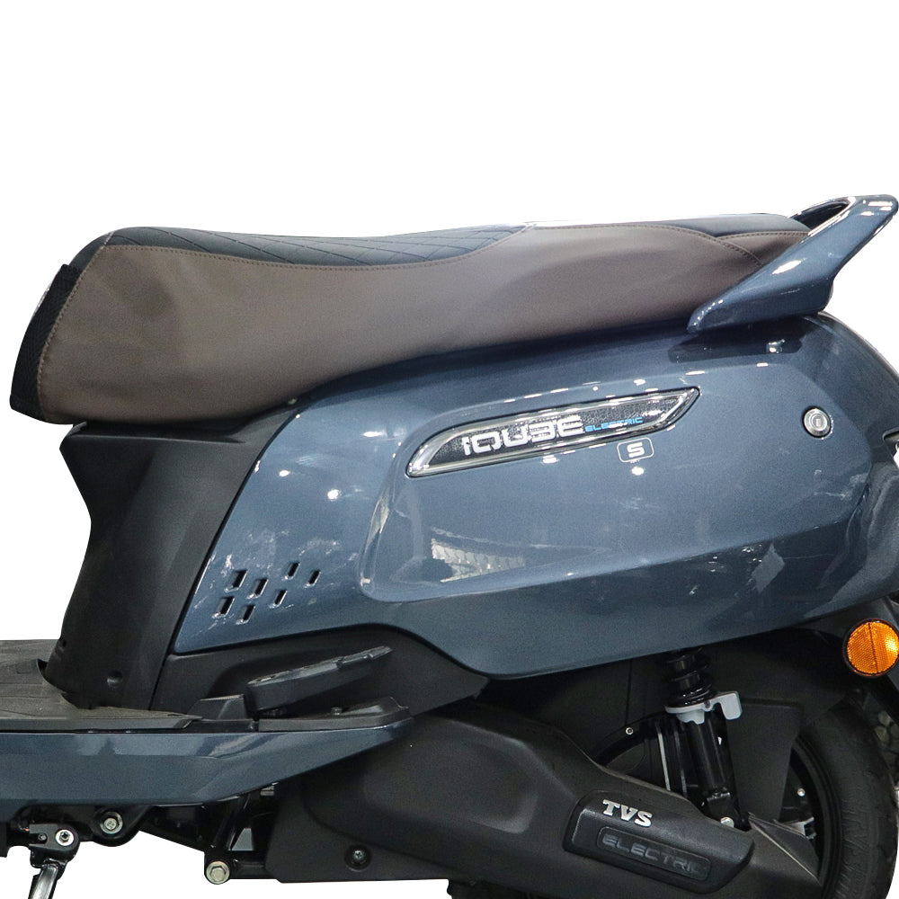 TVS Seat Cover- iQube -Black and Brown | Ultimate Protection and Comfort for Your Ride