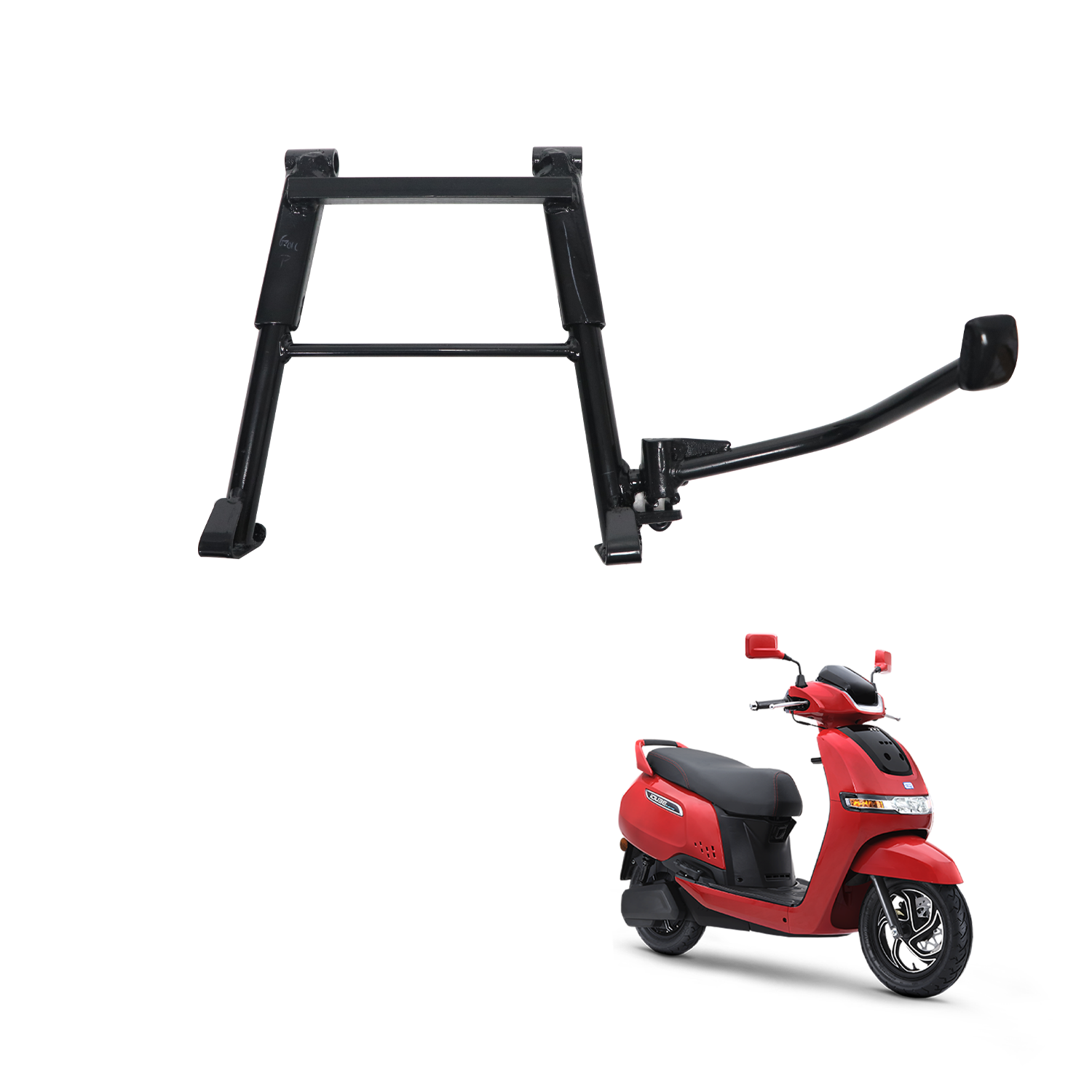 TVS Center Stand KIT for IQUBE - Heavy-Duty Center Stand for Enhanced Stability and Durability - TVS Motor Company