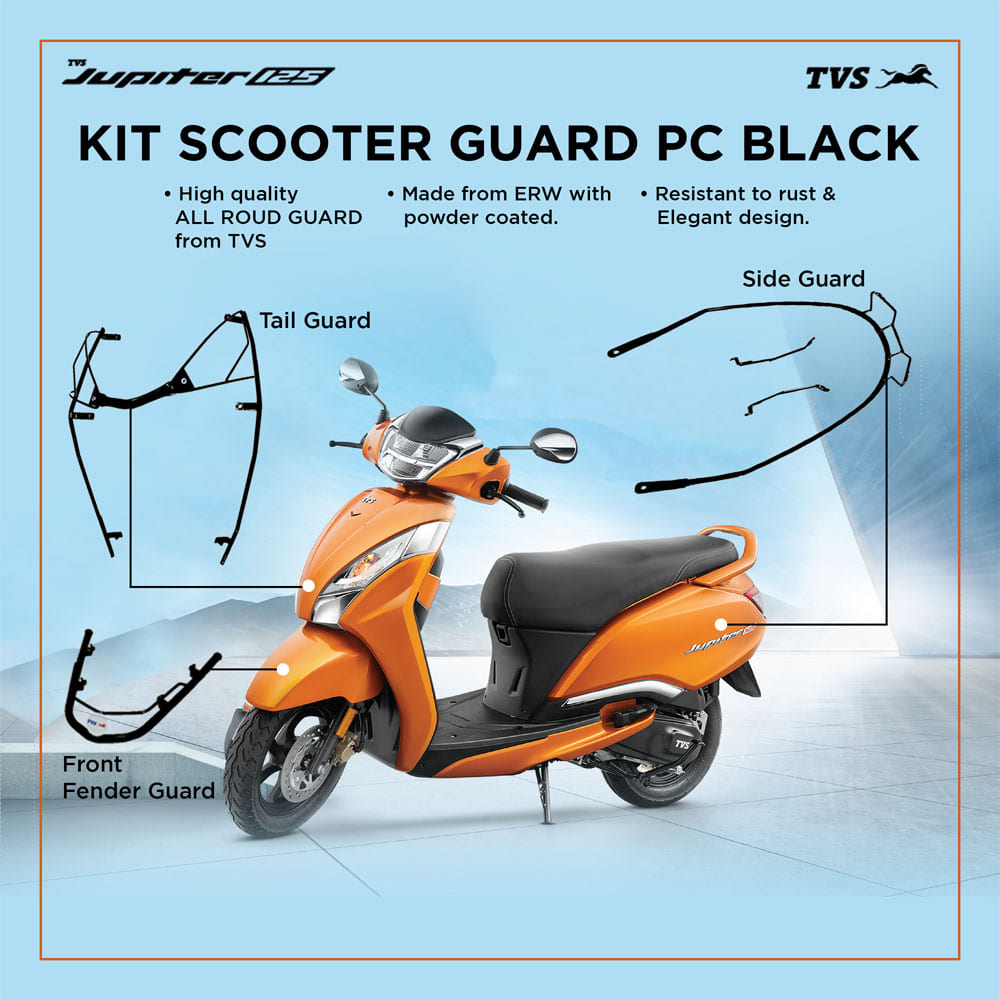 TVS Jupiter 125 Scooter Guard – Strong, Reliable Protection