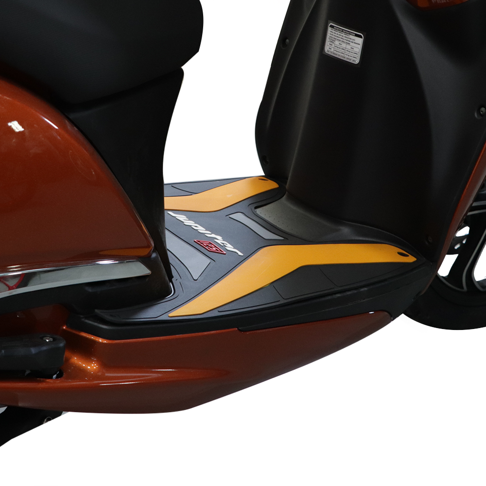 TVS Jupiter 125 Floor Mat (Color: Orange) - Non-Slip and Custom Fit Protection for Your Ride - TVS Motor Company