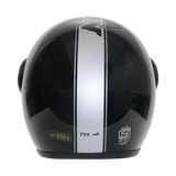 TVS RONIN Half Face Black Helmet - ISI Certified