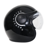 TVS RONIN Half Face Black Helmet - ISI Certified