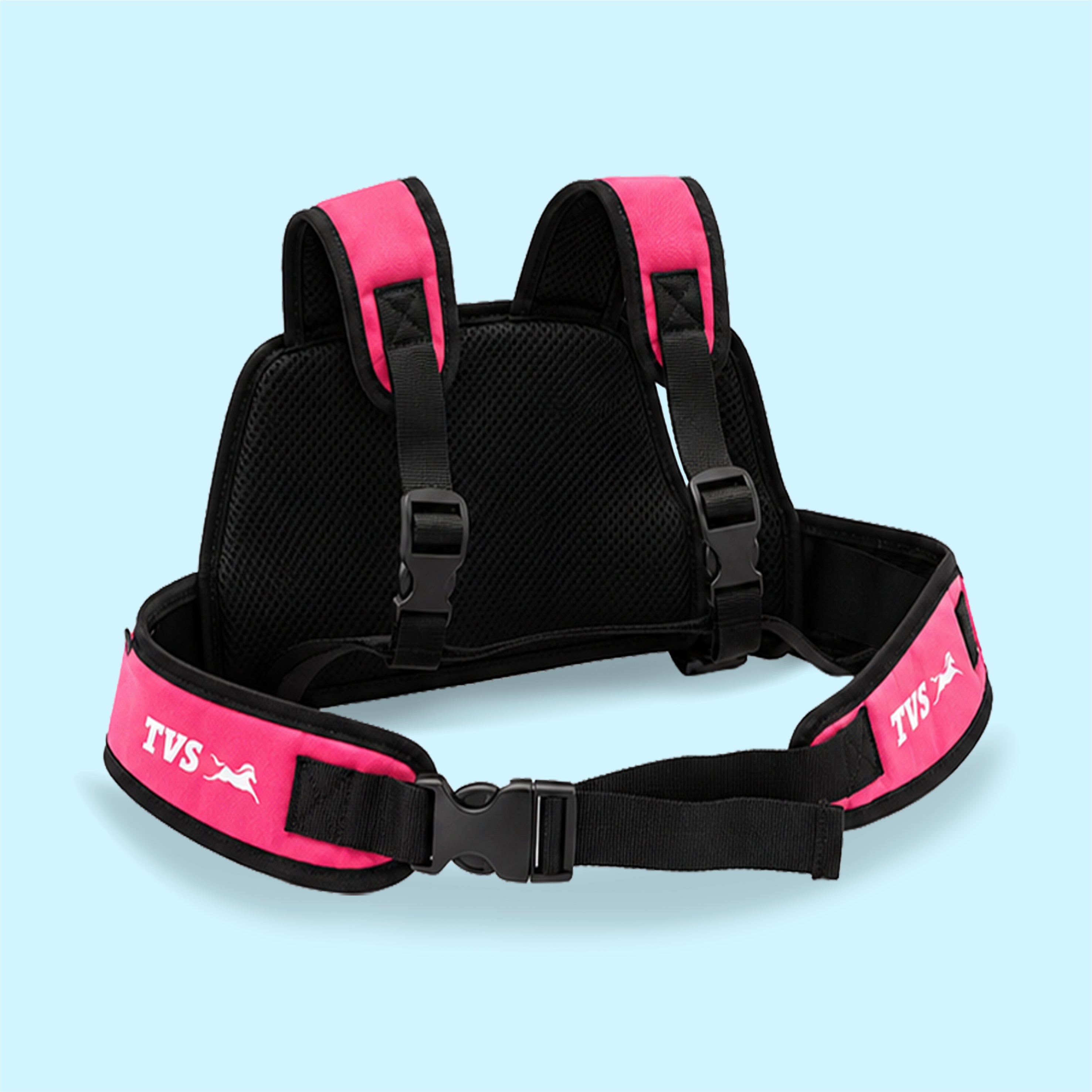 TVS Kids Safety Belt for Bike and Scooter, Child Safety Harness with Adjustable Soft Padded Strap, Heavy-Duty Buckle, 24 kg Capacity
