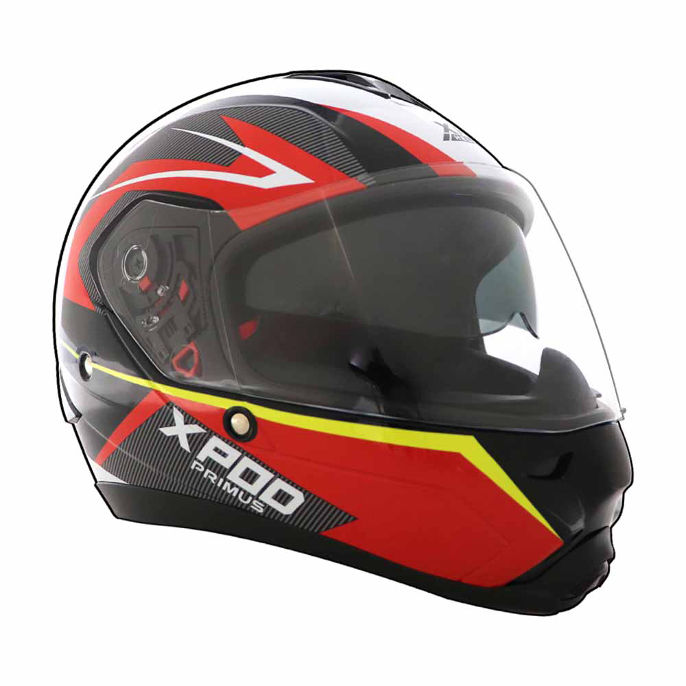  TVS XPOD Aerodynamic Helmet for Men- ISI Certified, Ultrawide Visor, Quick Release Strap – Premium Bike Helmet with Enhanced Air Circulation (Yellow Grey Dual Tone)