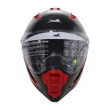 TVS Raider Edition Full Face Helmet (Red Black) | ISI Certified, High Impact ABS Shell