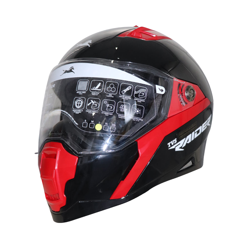 TVS Raider Full Face Helmet – Stylish and Safe Riding Gear