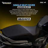 TVS Single Seat Cover for Raider Color-Black | Ultimate Protection and Comfort for Your Ride