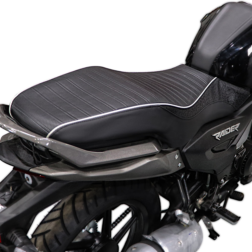 TVS Single Seat Cover for Raider, Color; Black | Ultimate Protection and Comfort for Your Ride