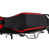 TVS Single Seat Cover for Raider Color-Black with Red | Ultimate Protection and Comfort for Your Ride