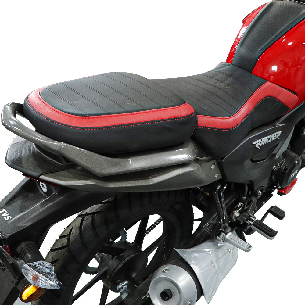 TVS Seat Cover Raider Color- Red | Ultimate Protection and Comfort for Your Ride