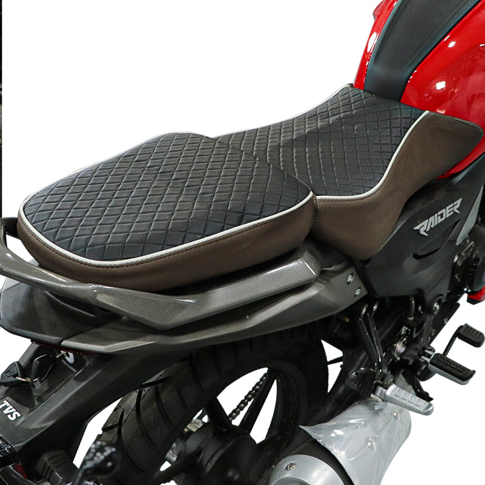 TVS Raider Seat Cover Brown - Ultimate Protection and Comfort for Your Ride