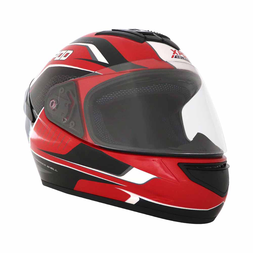  TVS XPOD Aerodynamic Helmet for Men- ISI Certified, Ultrawide Visor, Quick Release Strap – Premium Bike Helmet with Enhanced Air Circulation (Dynamic Dual White)