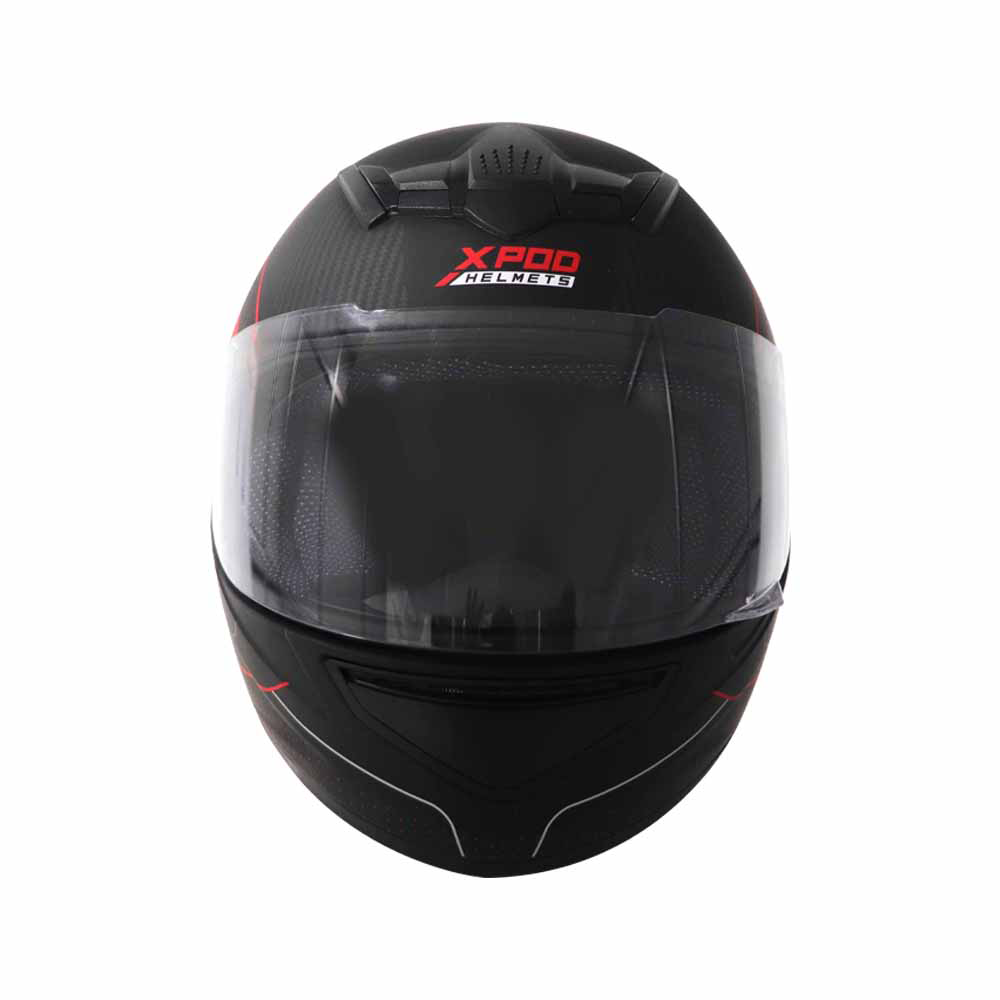 TVS XPOD Aerodynamic Helmet for Men ISI Certified, Ultrawide Visor