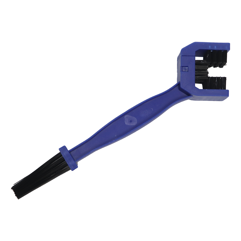 TVS Chain Cleaner Brush - Multi-Function Design with Stiff and Soft Bristles for Thorough Cleaning, Degreasing, and Maintenance, Ergonomic Handle for Comfortable Use and Efficient Dirt Removal