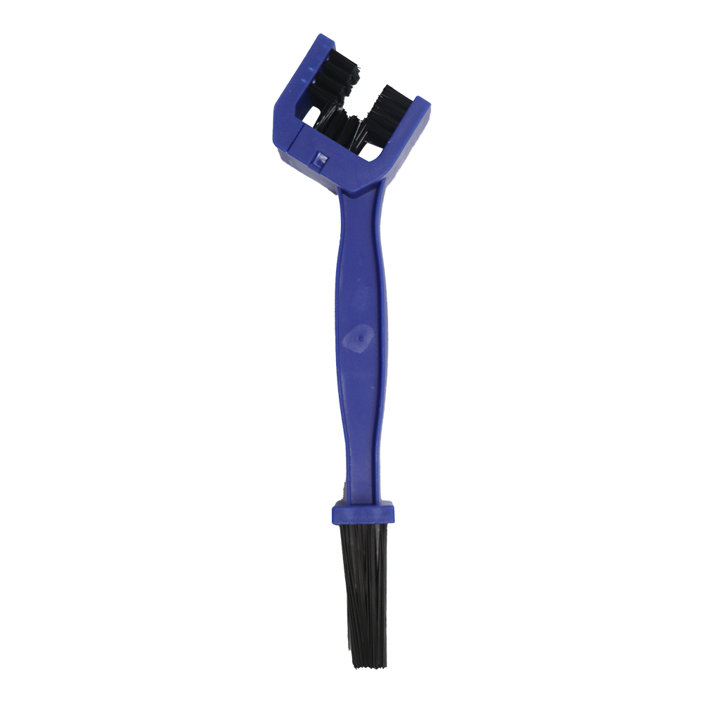 TVS Chain Cleaner Brush - Multi-Function Design with Stiff and Soft Bristles for Thorough Cleaning, Degreasing, and Maintenance, Ergonomic Handle for Comfortable Use and Efficient Dirt Removal