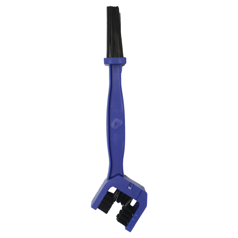 TVS Chain Cleaner Brush - Multi-Function Design with Stiff and Soft Bristles for Thorough Cleaning, Degreasing, and Maintenance, Ergonomic Handle for Comfortable Use and Efficient Dirt Removal