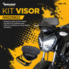 TVS Pro Shield for Raider and Kit Visor for TVS Raider  Clear and Stylish Visibility