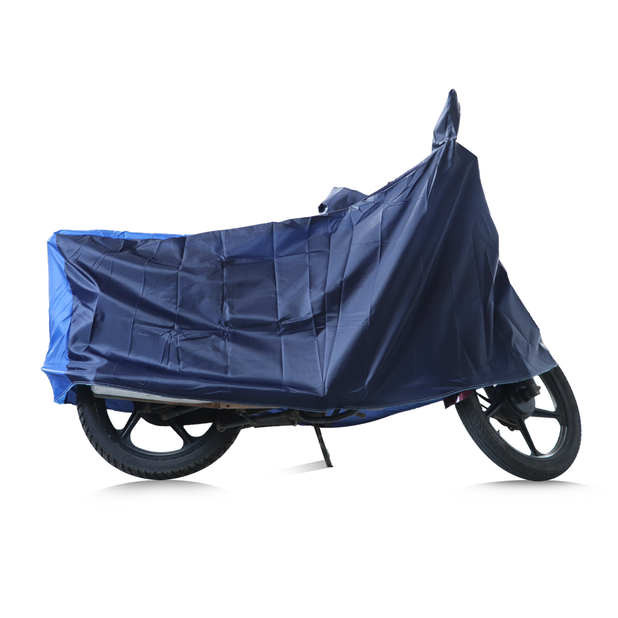 TVS Vehicle Cover -  Navy Blue with Royal Blue-MC | All-Weather Protection, Perfect Fit, and Ultimate Shield for Your Ride - TVS Motor Company