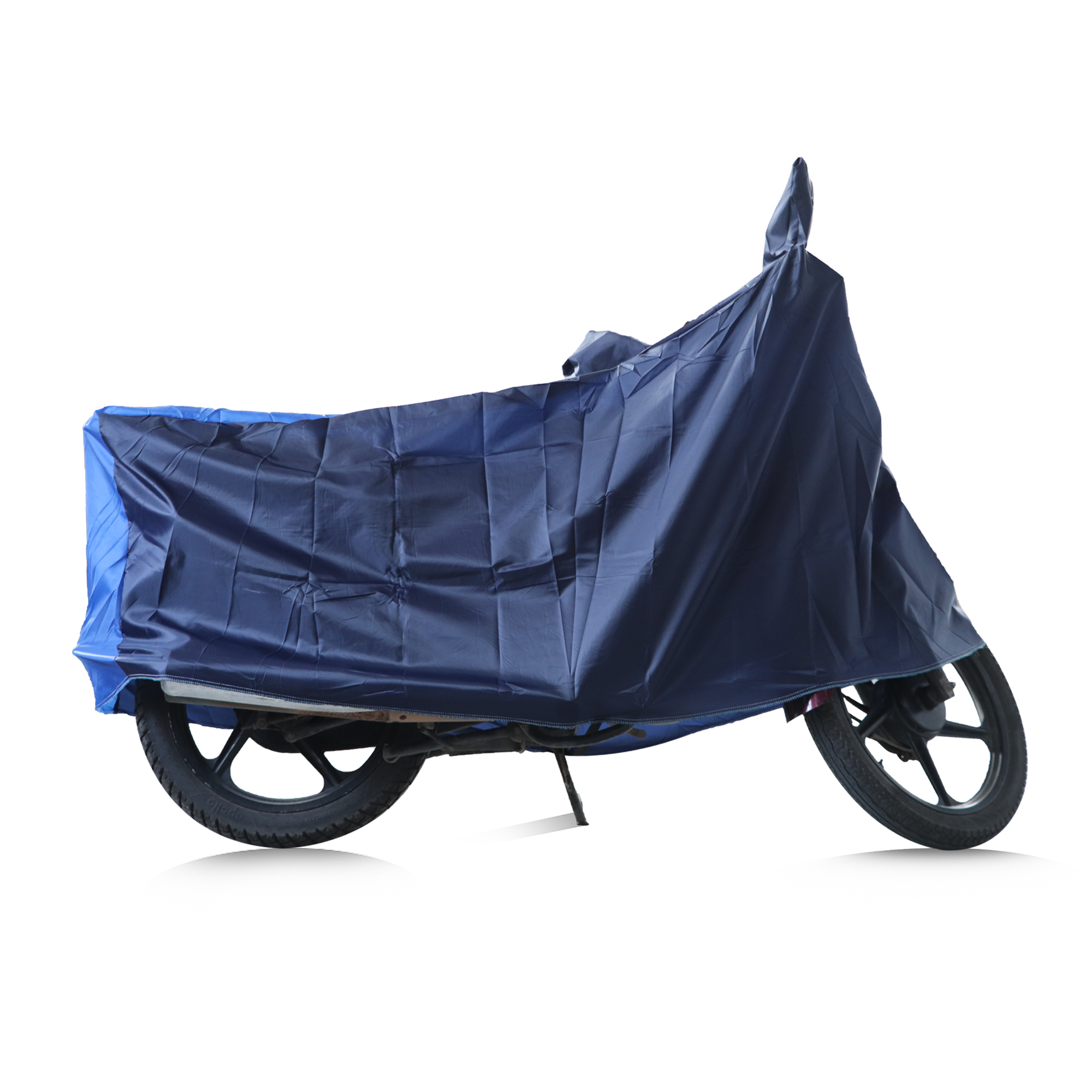 TVS Vehicle Cover -  Navy Blue with Royal Blue-MC | All-Weather Protection, Perfect Fit, and Ultimate Shield for Your Ride - TVS Motor Company