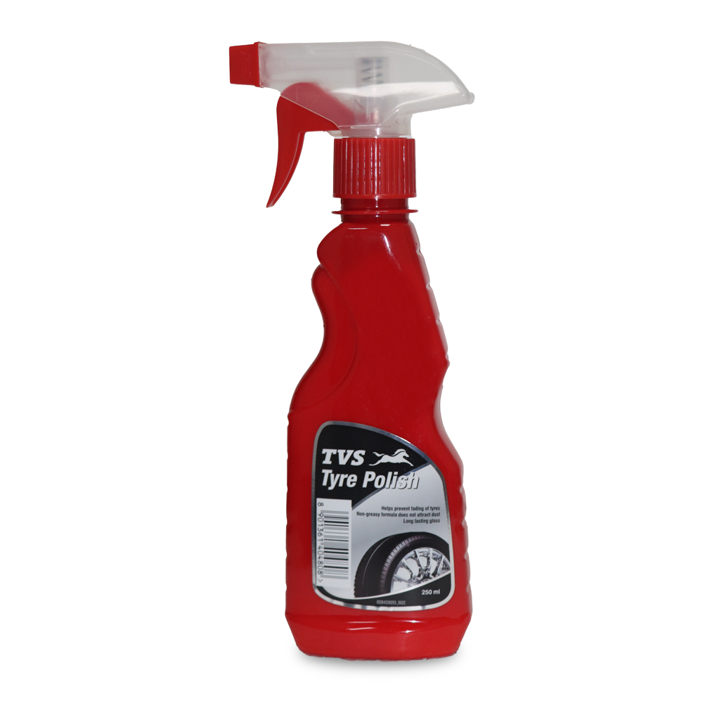 TVS Tyre Polish - Superior Shine and Long-Lasting Protection – Ideal for Motorcycle and Scooter Tyres, Ensuring Enhanced Durability and Road Grip