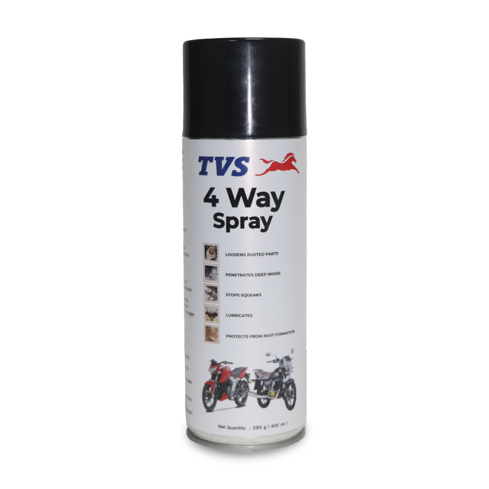 TVS 4 Way Spray - Ultimate Protection Against Rust and Corrosion for Motorcycles