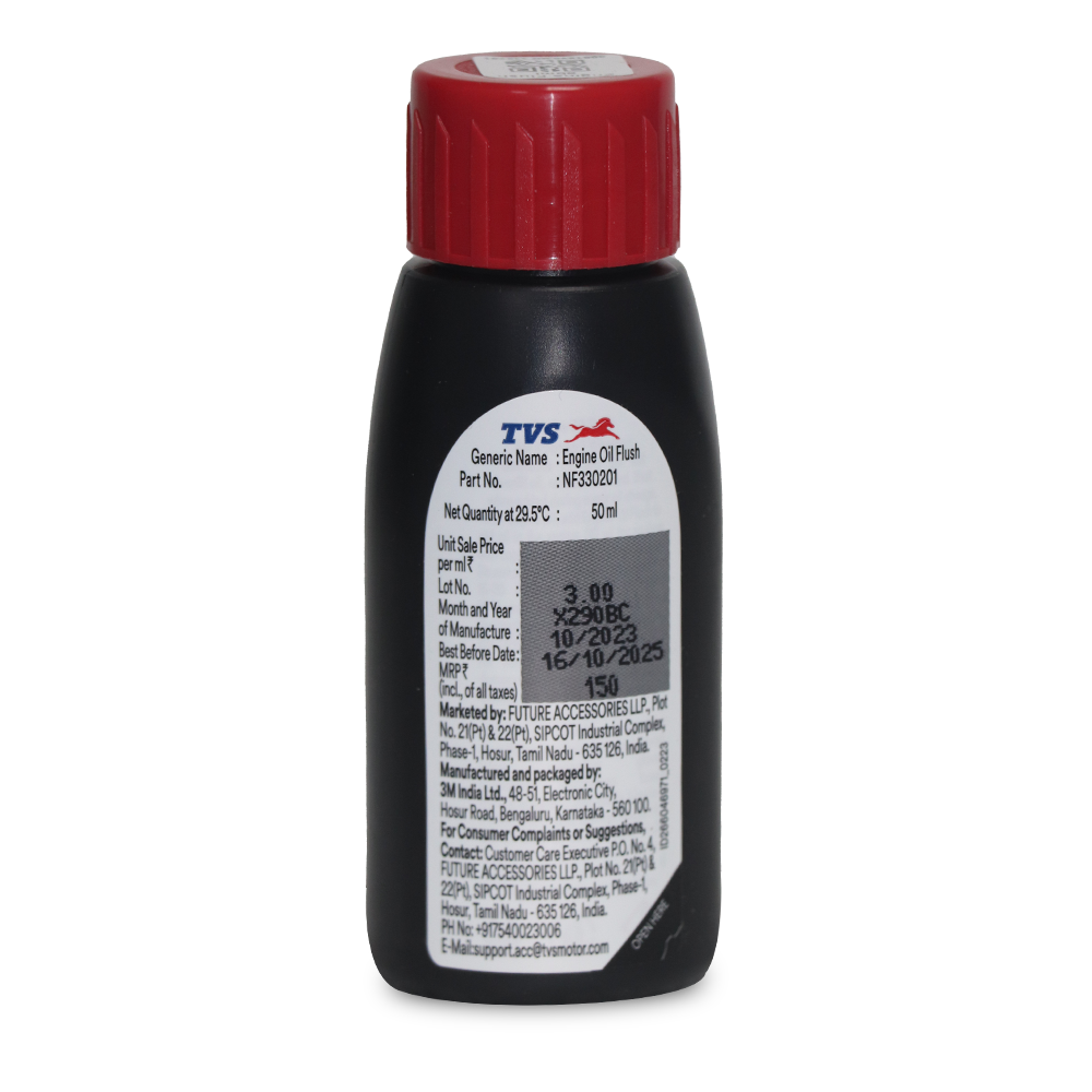 Engine oil flush - TVS Motor Company